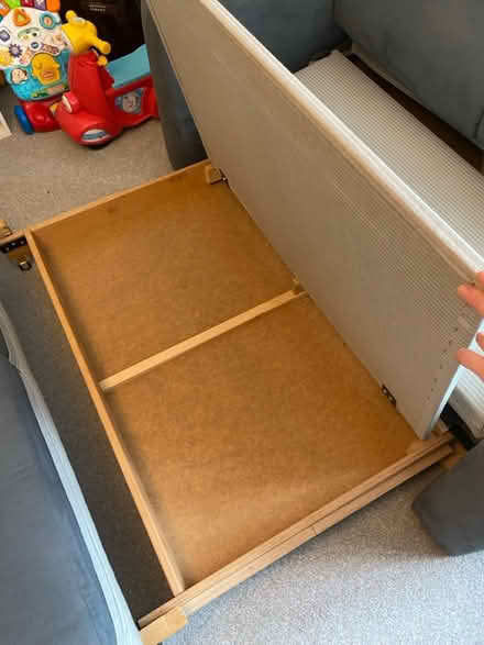 Photo of free 2-Seater Grey Sofa Bed (Forest park RG12) #2