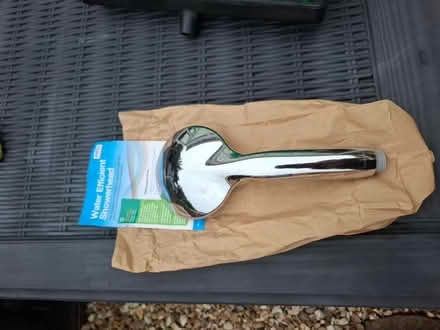 Photo of free Chrome shower head (new) (Threemilestone Truro) #1
