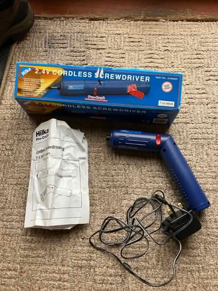 Photo of free Cordless powered screwdriver (Greenhills, East Kilbride) #1