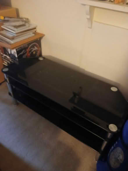 Photo of free Black glass tv cabinet (Gillingham ME7) #2