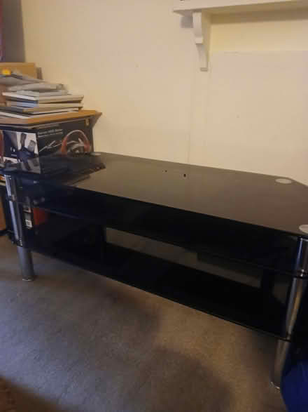Photo of free Black glass tv cabinet (Gillingham ME7) #1