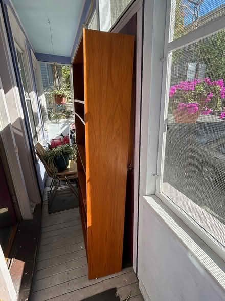 Photo of free Wood Veneer Shelf Cabinet (East Cambridge) #2