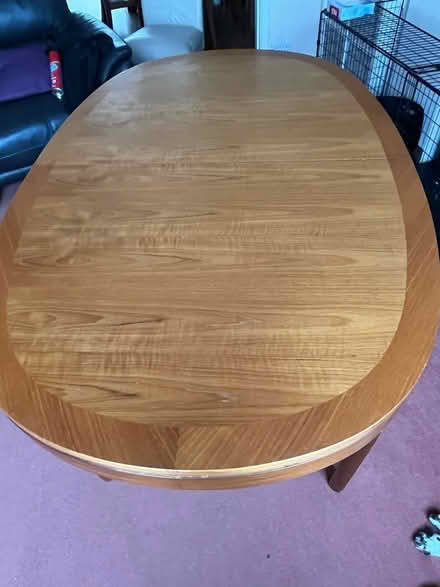 Photo of free Teak oval dining table (Kingsway) #3