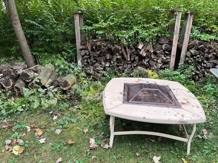 Photo of free Fire Pit Table & fire wood (Near Downtown naperville) #1