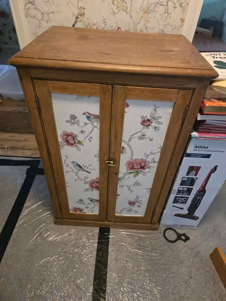 Photo of free nice wooden cupboard with shelves -vintage (Rochester ME1) #2