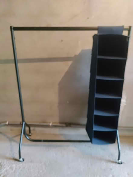 Photo of free Clothes rail with open soft shelves (Goatstown) #1