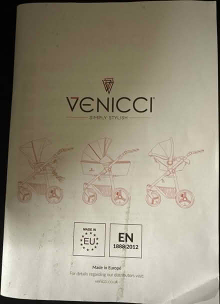 Photo of free Venicci baby carrycot only (Stone Cross B71) #3