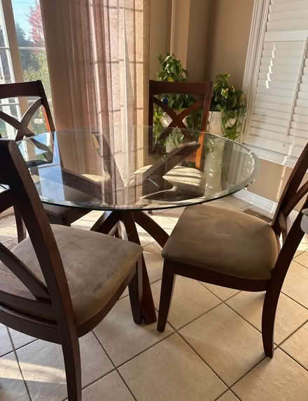 Photo of free Glass kitchen table w/chairs (Box Grove) #2