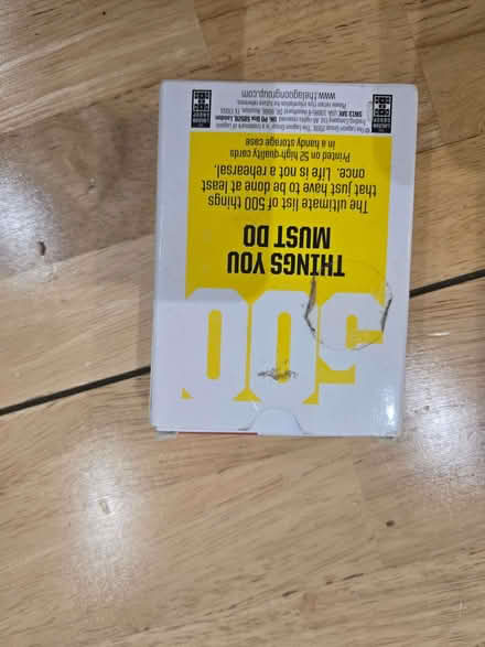 Photo of free christmas pressie lot 12 500 things to do before you die (Rochester ME1) #2