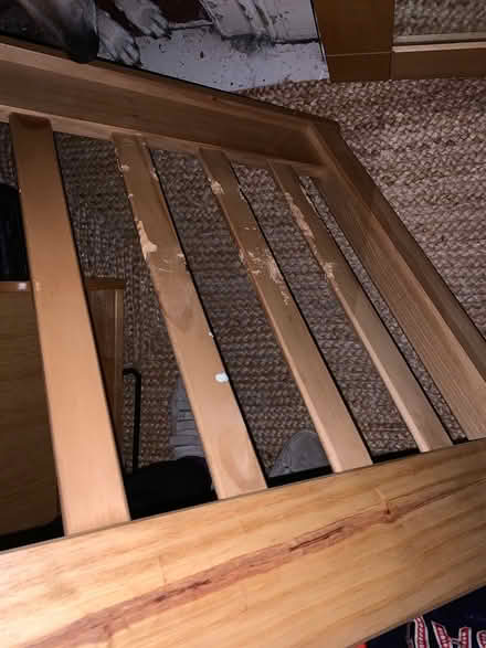 Photo of free Wooden double bed Emma mattress (Brockley SE4) #3