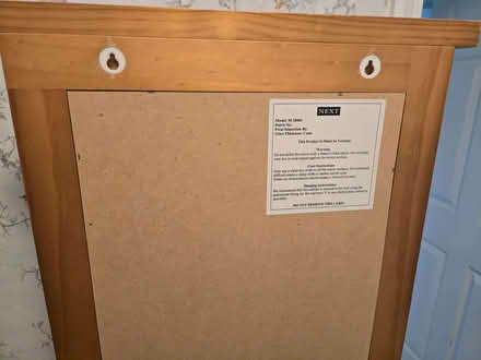 Photo of free chrismas pressie lot 9 - next at home wooden framed mirror (Rochester ME1) #2