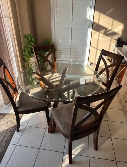 Photo of free Glass kitchen table w/chairs (Box Grove) #1