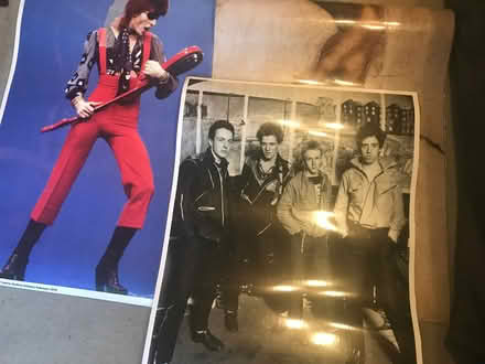 Photo of free 10 laminated posters David Bowie, The Clash, Bob Marley etc (Surbiton KT6) #1