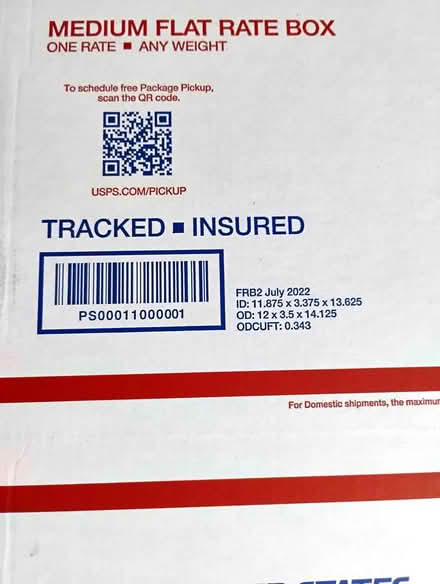 Photo of free Priority Shipping Med Flat Rate box (Darien) #2
