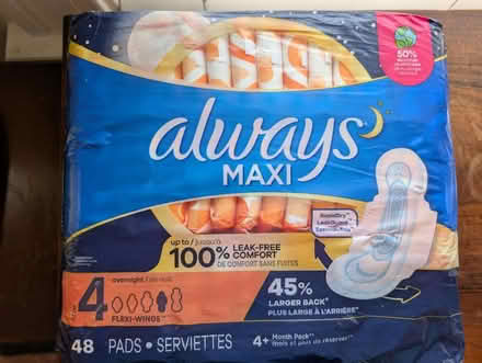 Photo of free Menstrual supplies (East Watertown) #1