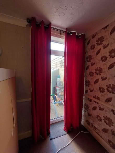 Photo of free Red Door Curtains (Lowestoft NR32) #1