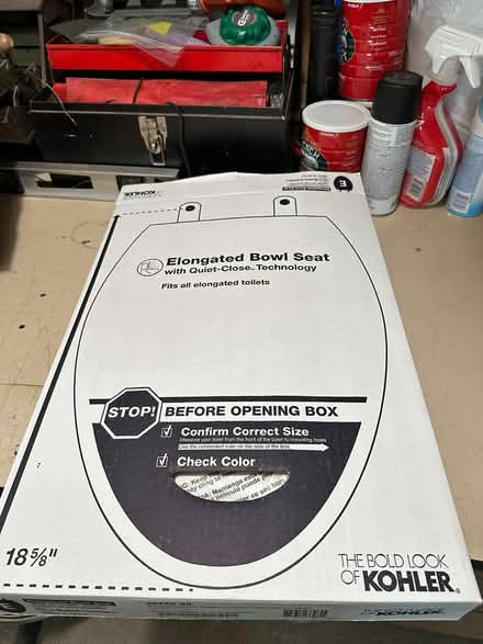 Photo of free Kohler White Toilet Seat (Nashua off 7E behind the "99") #3