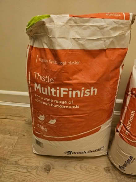 Photo of free 2 x bags of multifinish plaster (Cherry hinton) #1
