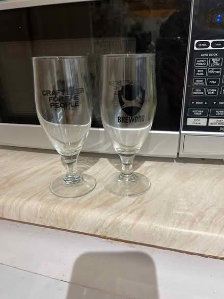 Photo of free Brewdog half pint glasses (PO8 Wecock) #1