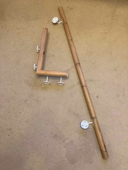 Photo of free 142 cm hand rail and brackets (Dunstable) #1