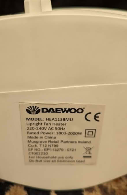 Photo of free Portable Fan Heater (Kinsale) #2