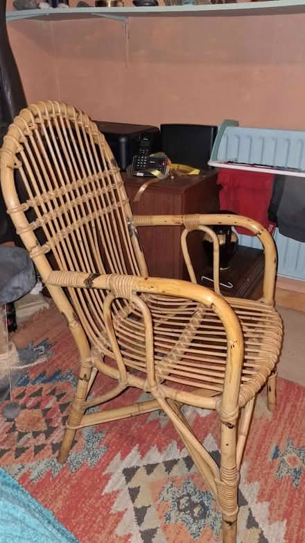 Photo of free Bamboo Wicker Chair (Brighton, BN2) #1