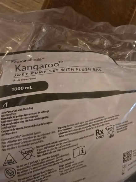 Photo of free Entereal feeding flush bags (WLA/Westwood) #2