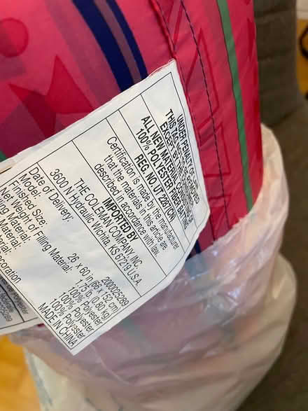 Photo of free Sleeping Bag 26x60 (Sunnyvale (Wolfe)) #1