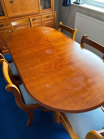 Photo of free Wooden table & 6 chairs teak (Talbot Woods BH4) #2