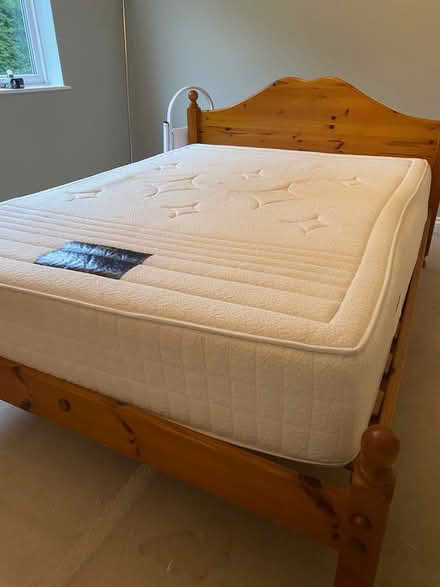 Photo of free Double wooden bed and mattress (Kenilworth CV8) #3