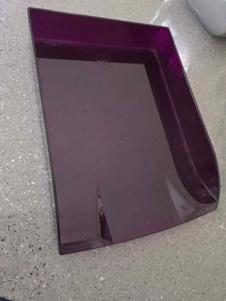 Photo of free Opaque purple filing tray (Skipton BD23) #1