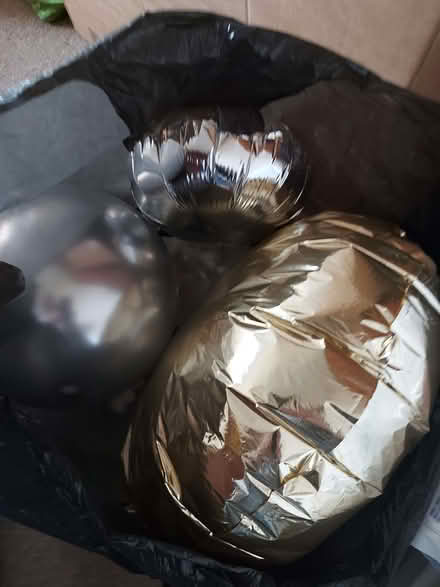 Photo of free Silver and gold balloons, blown up (Wildridings RG12) #2