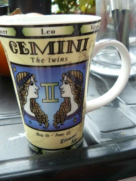 Photo of free Gemini star sign design china mug (Kempsey WR5) #1