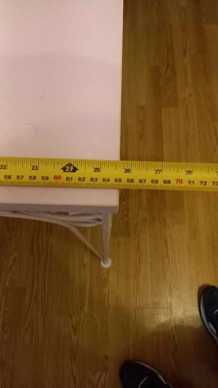 Photo of free Pink table with metal legs (BR2) #2
