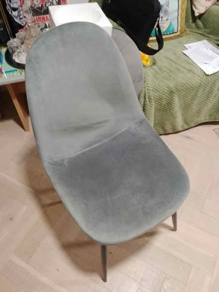 Photo of free 1 x grey fabric dining chair. (CO15) #1