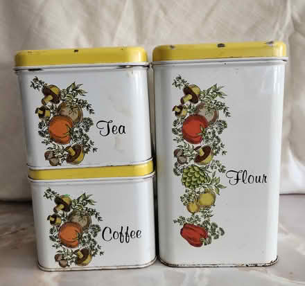 Photo of free Metal vintage cannister set (Wellington Village) #1