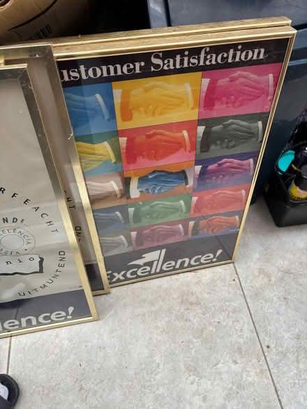 Photo of free Gold metal/glass photo/poster frames (Letchworth SG6) #1