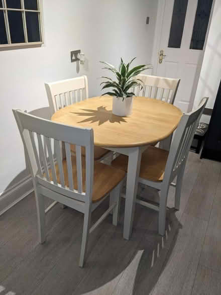 Photo of free Pine and Cream Table + Chairs (Orpington BR5) #2