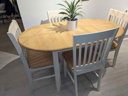 Photo of free Pine and Cream Table + Chairs (Orpington BR5) #1