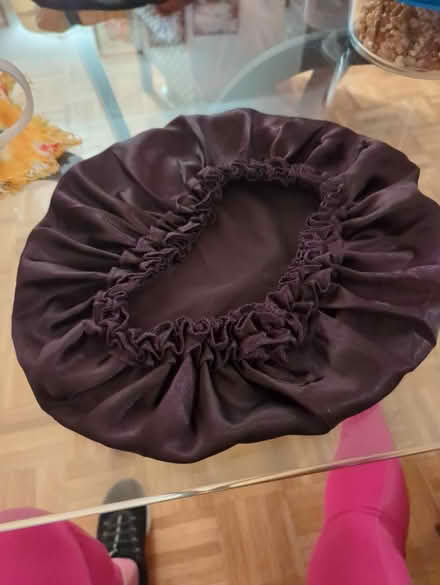 Photo of free Dark purple elasticized bonnet (Richmond Highway corridor) #1