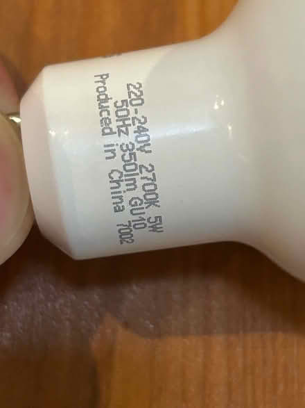 Photo of free 4 x LED spot lights GU10 - used but working (Shenley Fields B29) #3