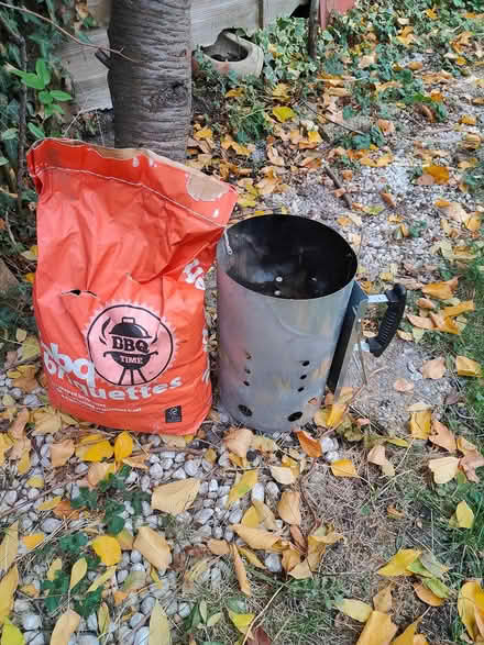 Photo of free Charcoal chimney and briquettes (NW2 2AU) #1
