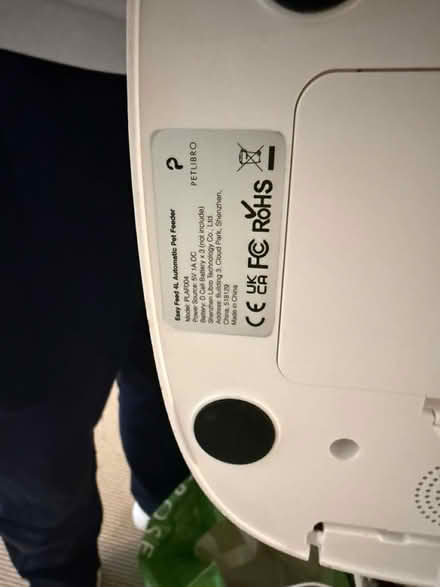 Photo of free PETLIBRO 4L Automatic Pet Feeder (Islington/Canonbury - N1) #3