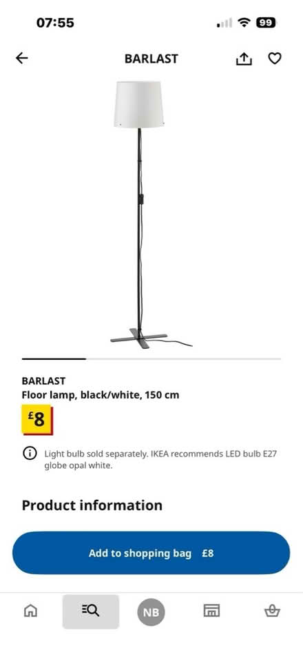 Photo of free Ikea lamp (Winchester, SO22) #1