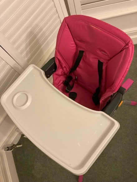 Photo of free Highchair - folding - pink (Eltham, SE9) #2