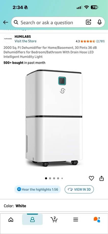 Photo of free Dehumidifier (Alexandria, VA) #3