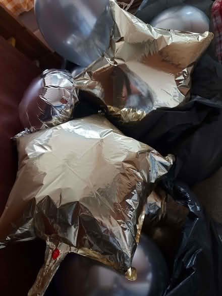 Photo of free Silver and gold balloons, blown up (Wildridings RG12) #3