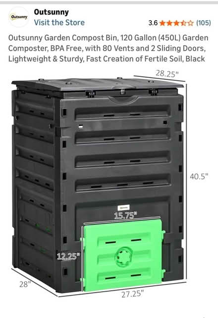 Photo of free Compost bin (Mundelein IL) #4