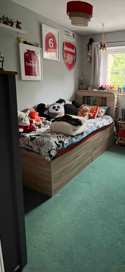Photo of free Single bed with bookshelves headboard and 4 under bed draws (Castlefields SY1) #2