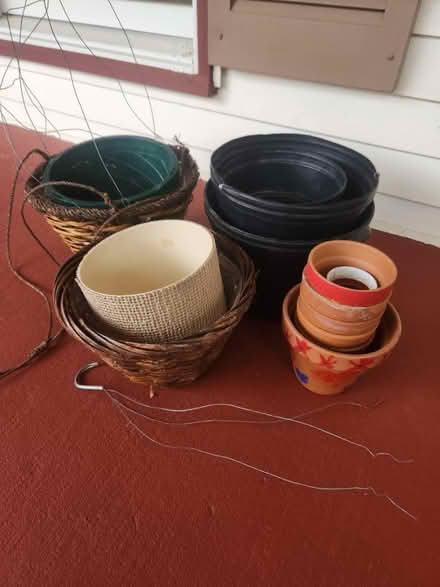 Photo of free Assorted plant containers (Countryside in Sterling) #1